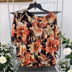 Floral Women's poncho top